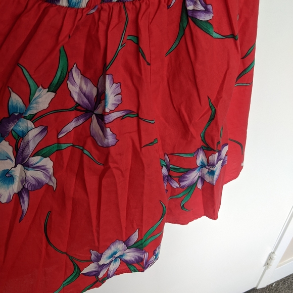 Women's Tropical Print Romper - Picture 4 of 4